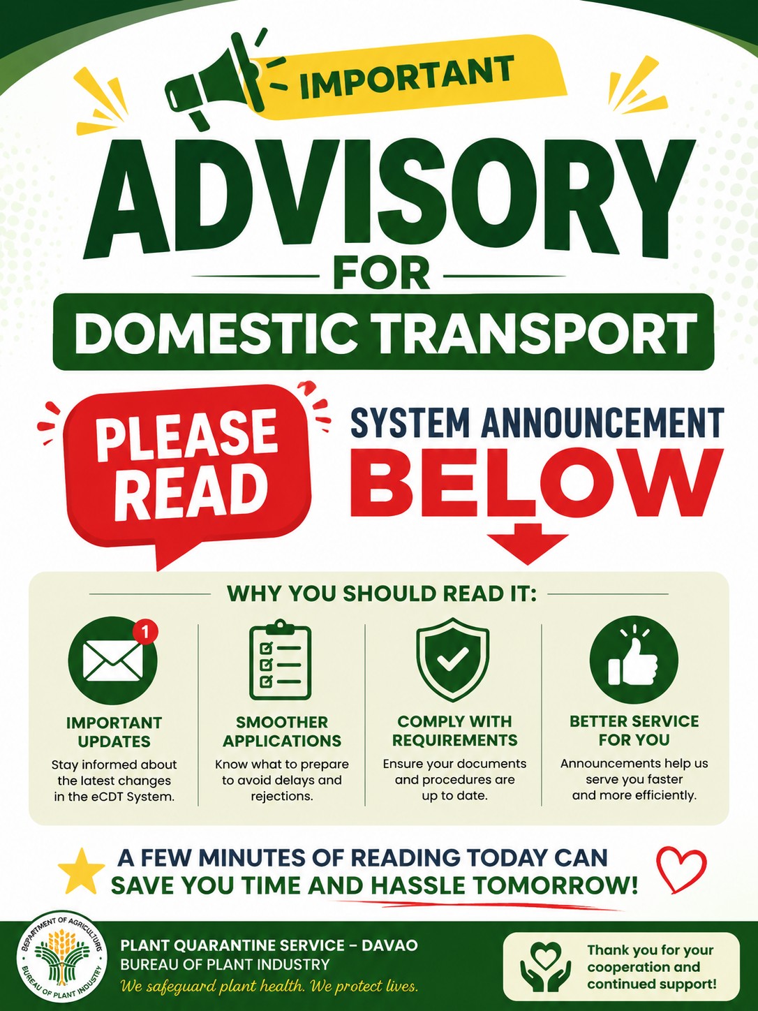 Announcement